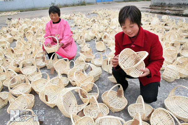 赣榆：柳编出口基地建设获省检查组好评