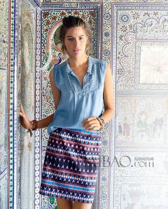 J.Crew 2014年6月女装Lookbook模特：Cameron Russell