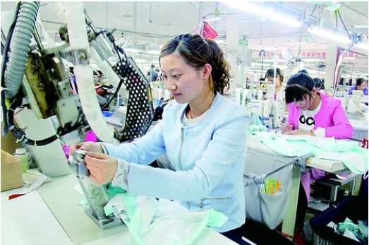 连云港服装企业出口欧美等国家和地区订单猛增