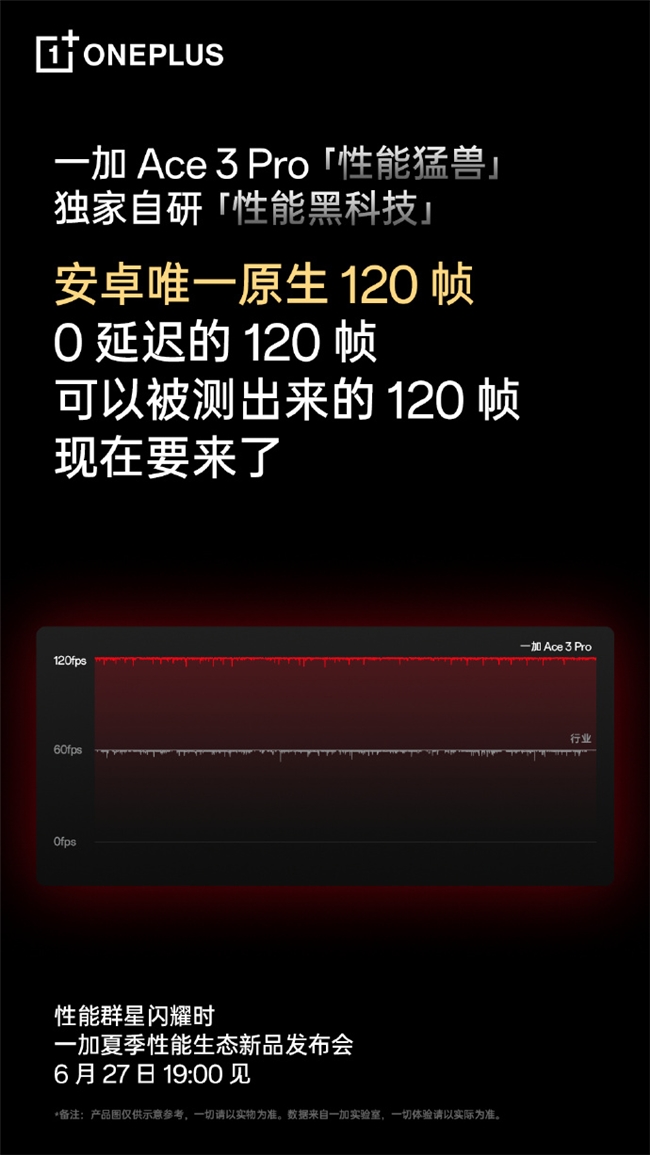 安卓手游的历史一刻，一加Ace 3 Pro 首发原生 120Hz帧率图