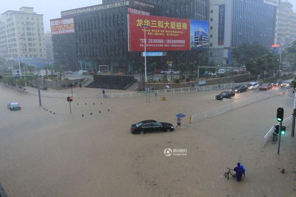 深圳降2008年以来最大暴雨