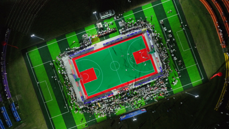 图说：连云港“赣超”掀起黄海之滨篮球“风暴”