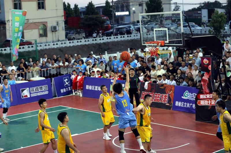 图说：连云港“赣超”掀起黄海之滨篮球“风暴”
